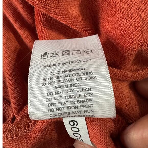 Charlie Holiday Textured Mini Skirt Women's 6 Orange Rust Elastic Waist NWT - Picture 4 of 7